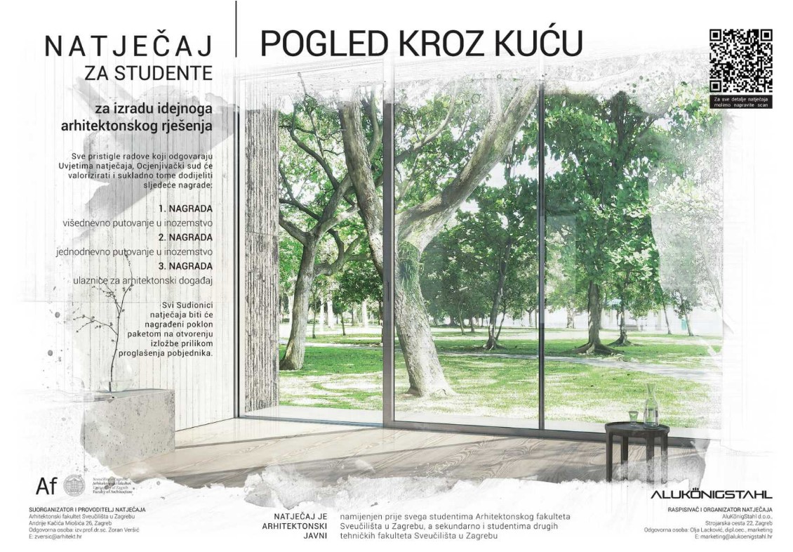 AluKönigStahl: otvoren natječaj za izradu idejnoga arhitektonskog rješenja ‘Pogled kroz kuću’