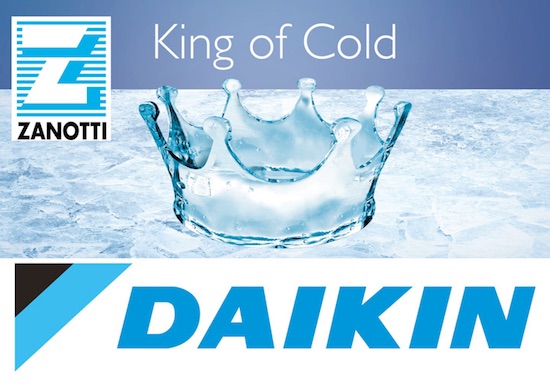 Daikin proširuje svoje poslovanje na europskom tržištu rashladnih uređaja Daikin proširuje svoj proizvodni program rashladne tehnike akvizicijom talijanskog proizvođača rashladnih uređaja za komercijalne primjene Zanotti
