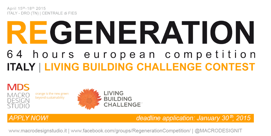 Rok za prijavu je 30. siječnja 2015. godine ! REGENERATION 64 hours European Competition