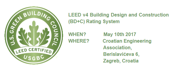 LEED v4 Building Design and Construction (BD+C) Rating System – one day course – special offer by CGBC