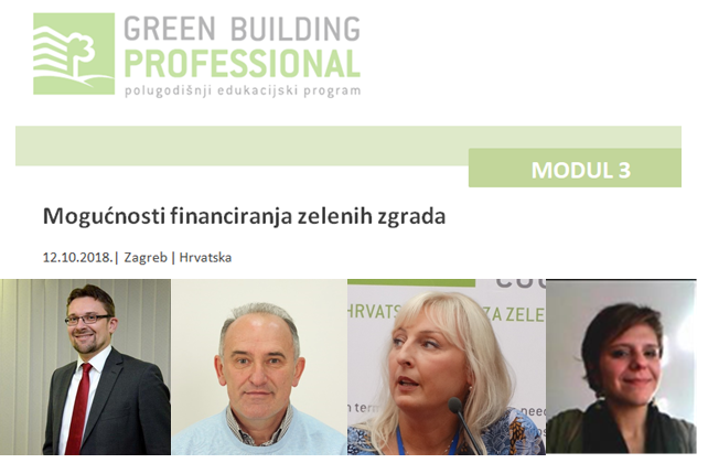 Pozivamo Vas da se pridružite 3. modulu GBPRO edukacije: Mogućnosti financiranja zelenih zgrada