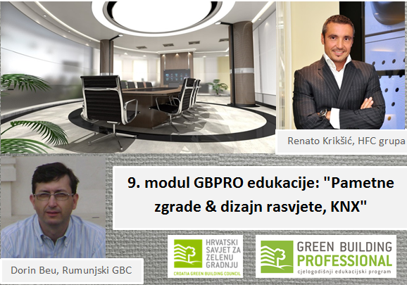 9. modul GBPRO edukacije: “Pametne zgrade & dizajn rasvjete, KNX” – Dorin Beu & Renato Krikšić