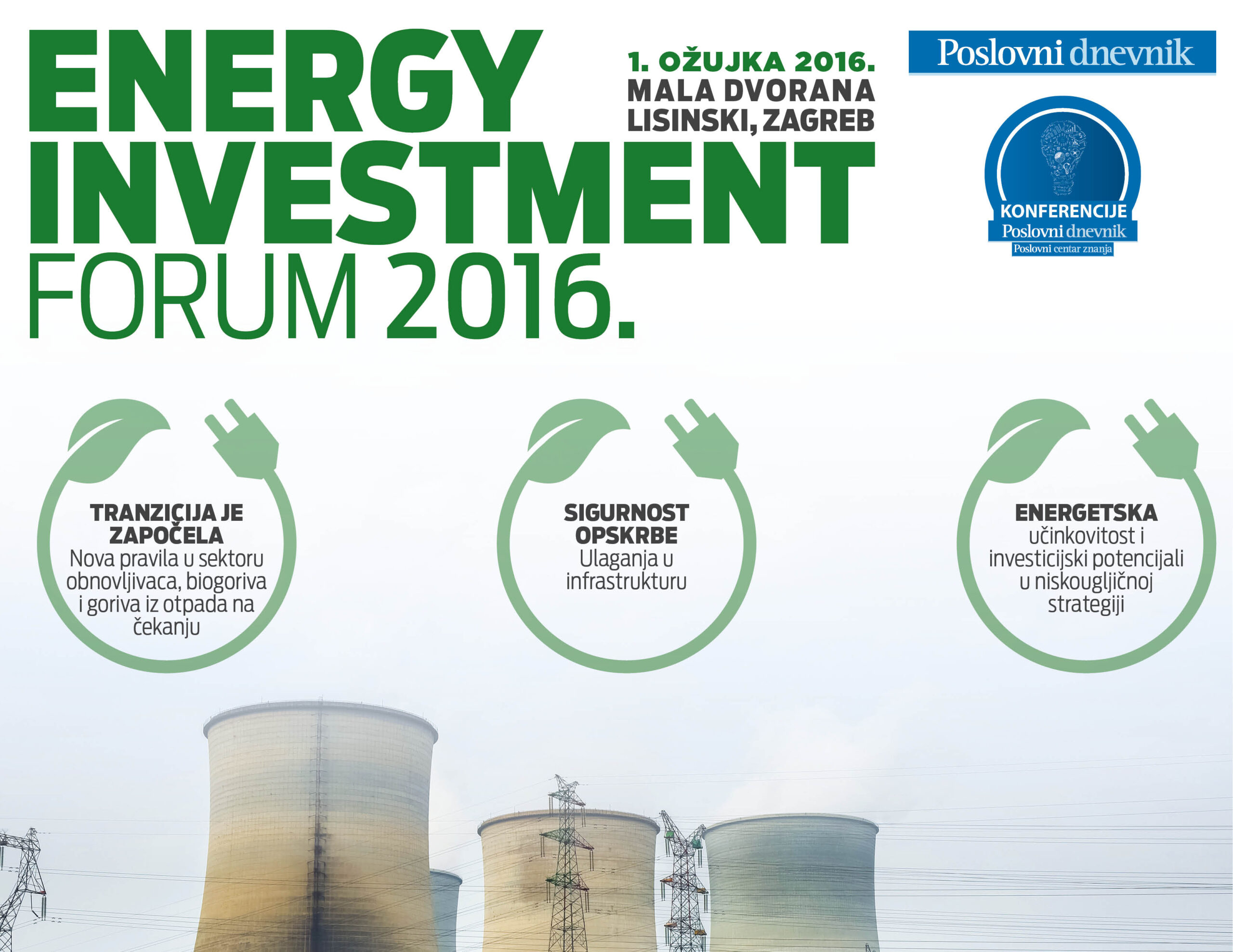 Energy investment forum 2016. – Potencijali ulaganja u energetskom sektoru