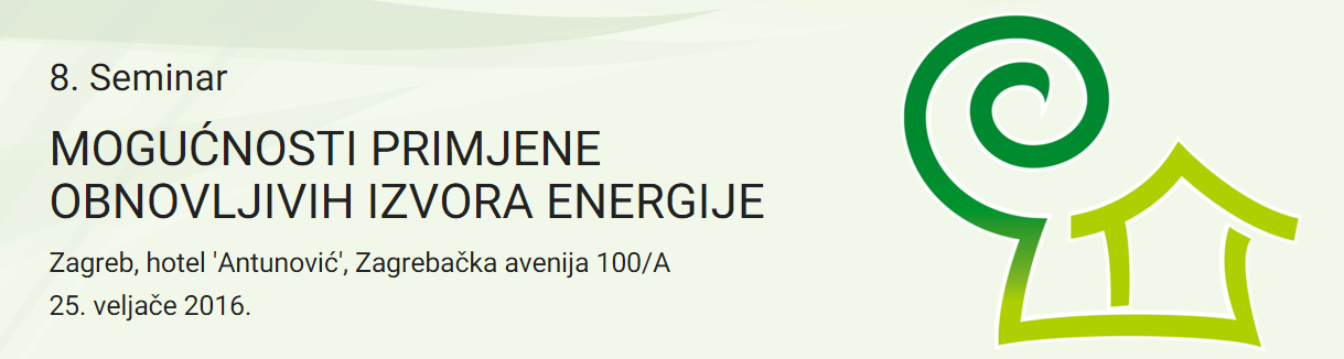 Seminar: Mogućnosti primjene obnovljivih izvora energije
