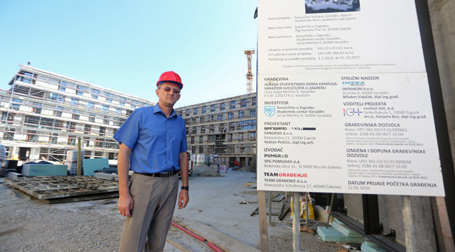 Radovi na izgradnji novog studentskog doma u Varaždinu odvijaju se prema planovima