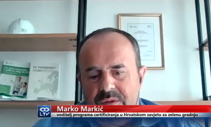 Marko Markić, voditelj programa certificiranja u GBCu za Libertas TV na temu energetske obnove zgrada