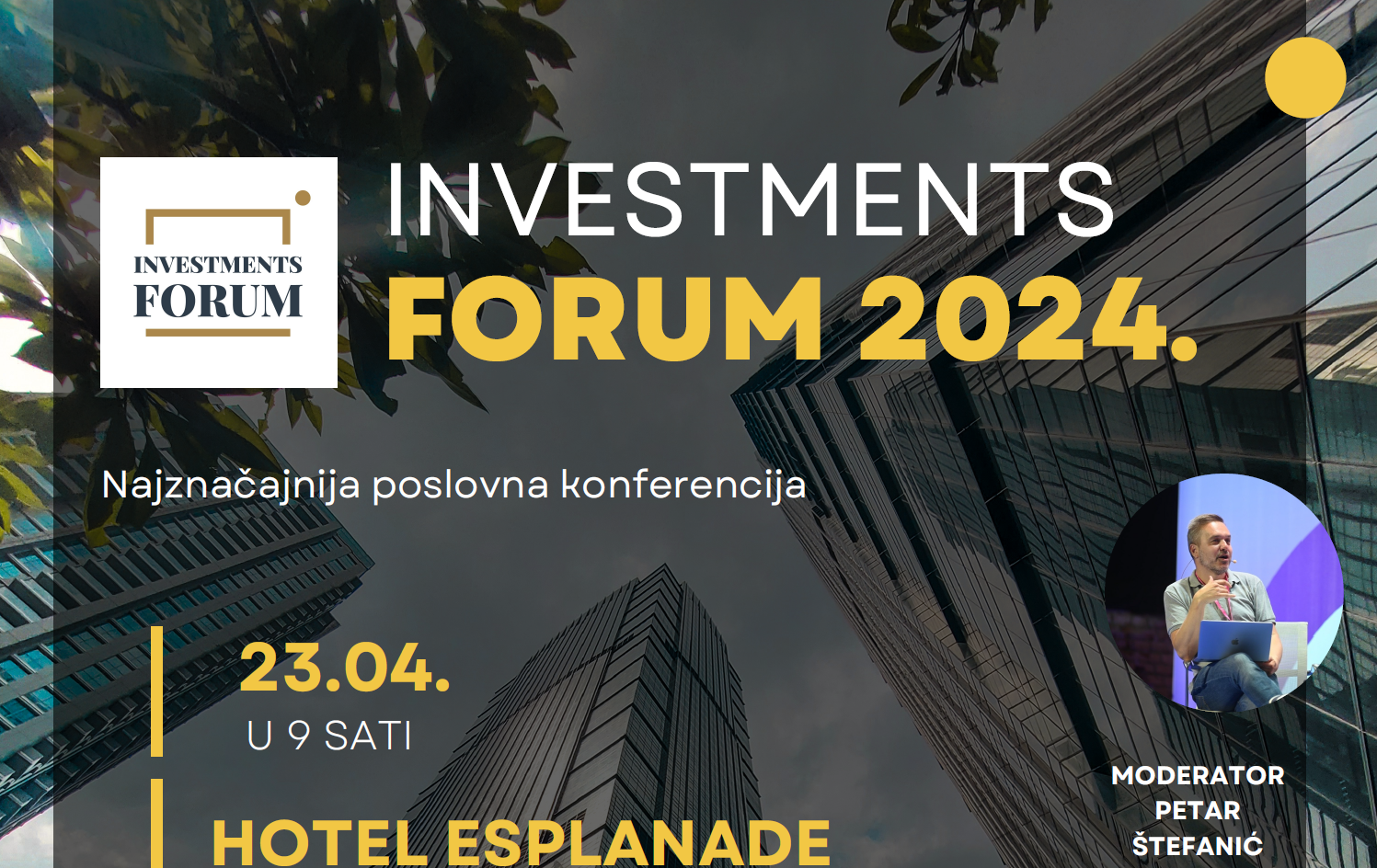 GBC pokrovitelj Investments foruma – vodećeg događaja u području investicija