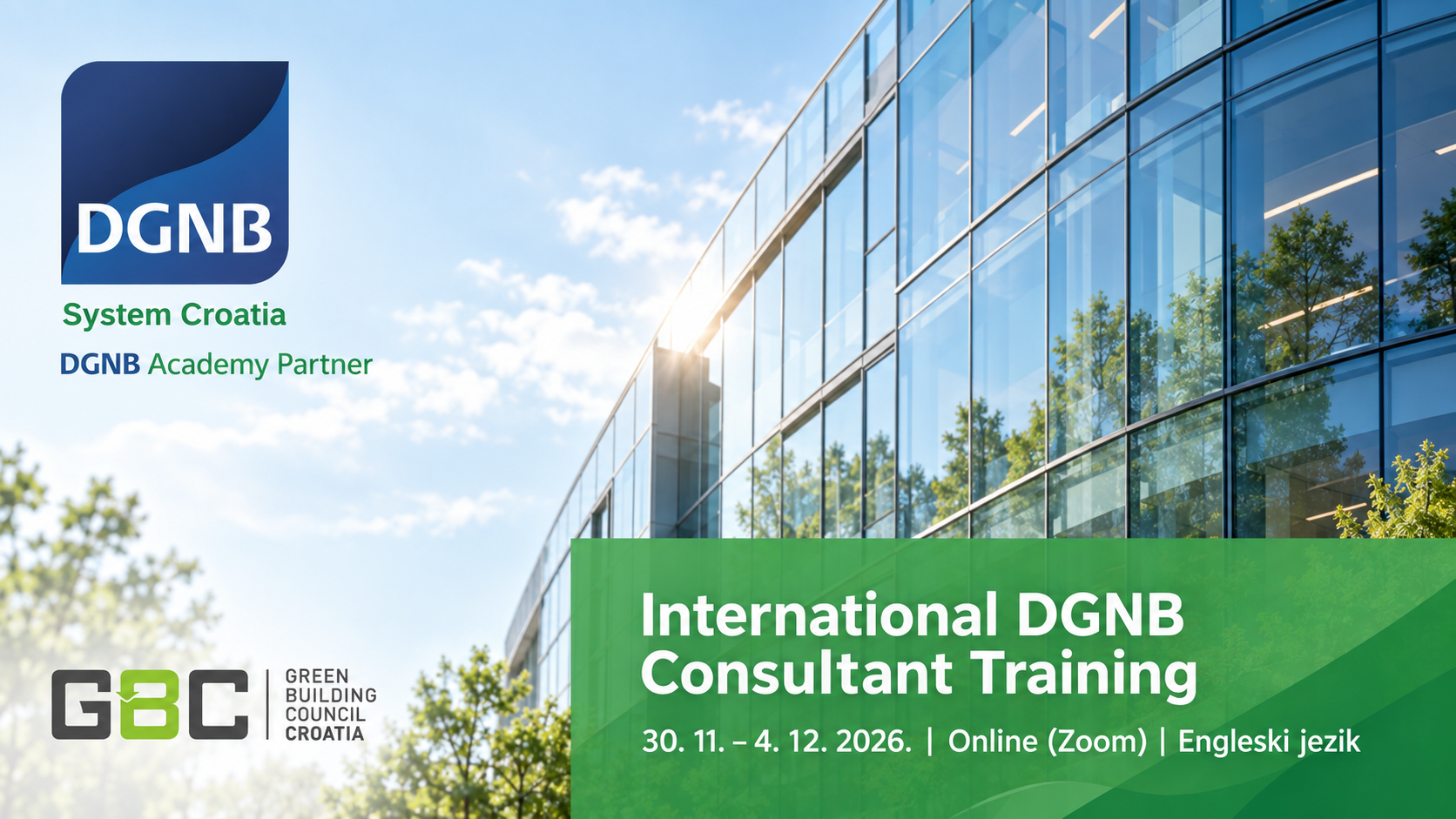 International DGNB Consultant Training I 30.11.- 4.12.2026.