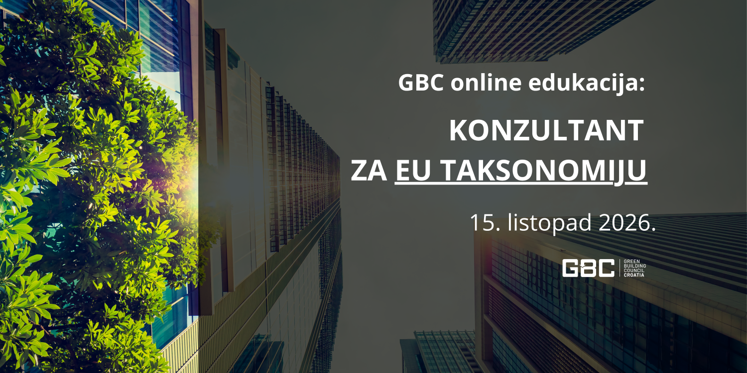 GBC online edukacija: Konzultant za EU Taksonomiju, 15. listopada 2026.